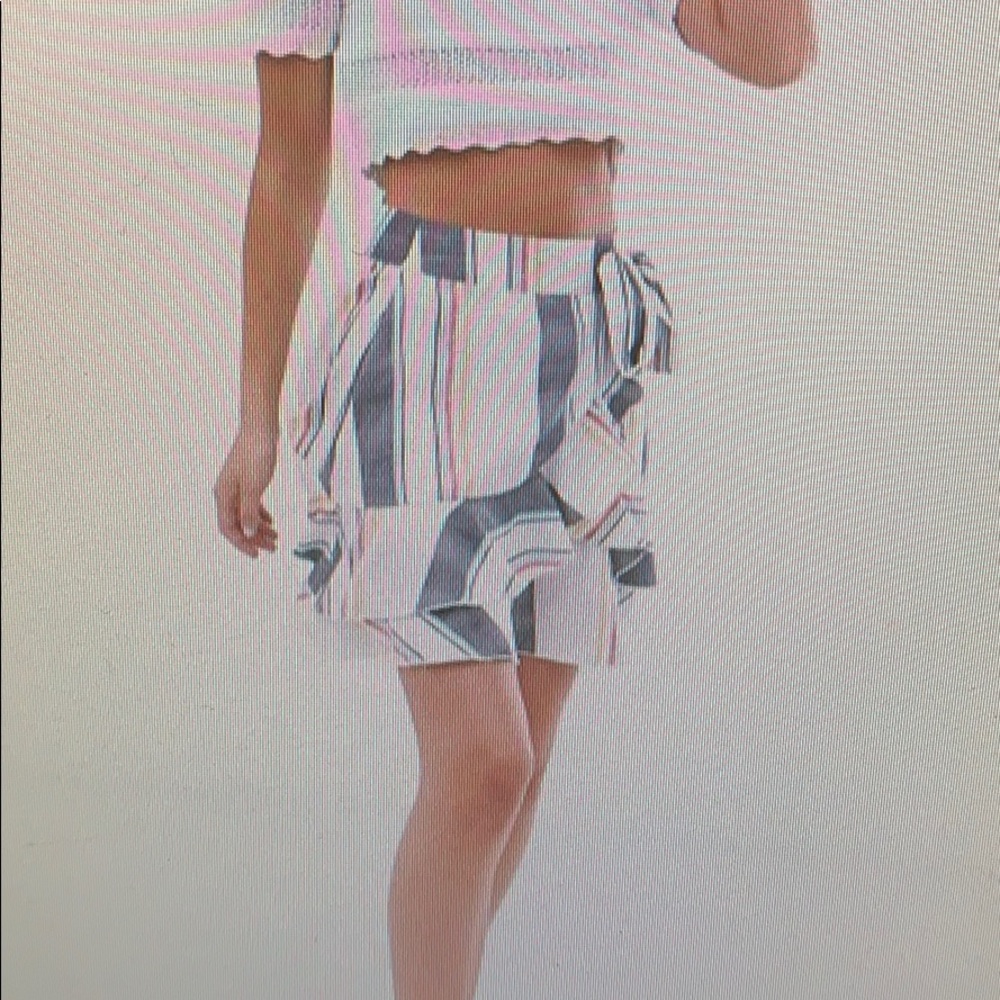 Mini skirt in stripe